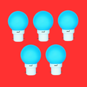 0.5 W Standard B22 LED Bulb  (Blue, Pack of 4)